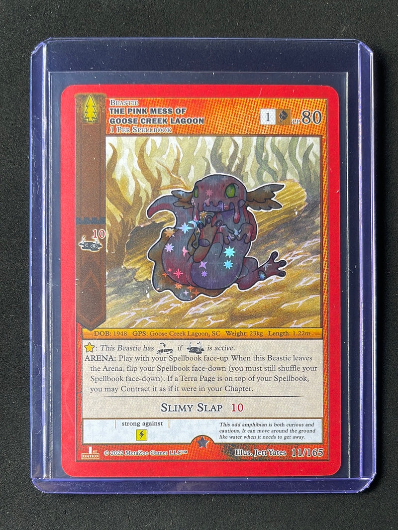 Metazoo TCG Wilderness 1st Edition The Pink Mess Of Goose Creek Lagoon Reverse Holo 11/165