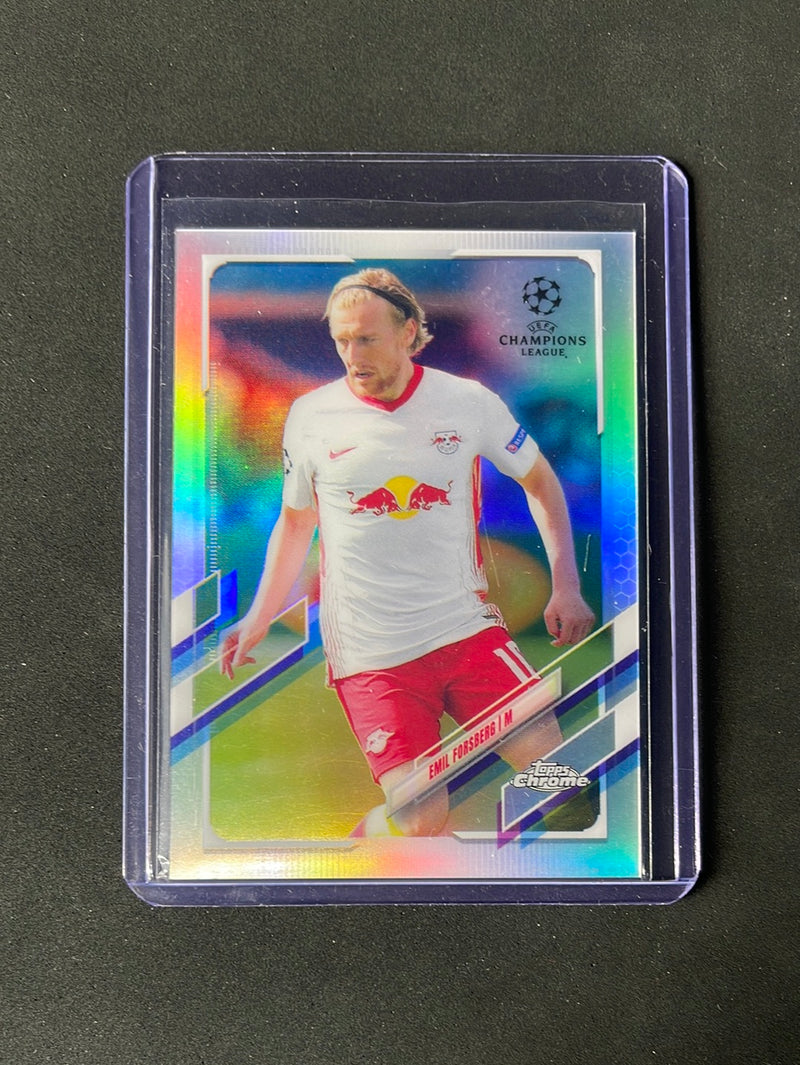 2020-21 Topps Chrome UEFA Champions League Emil Forsberg Refractor