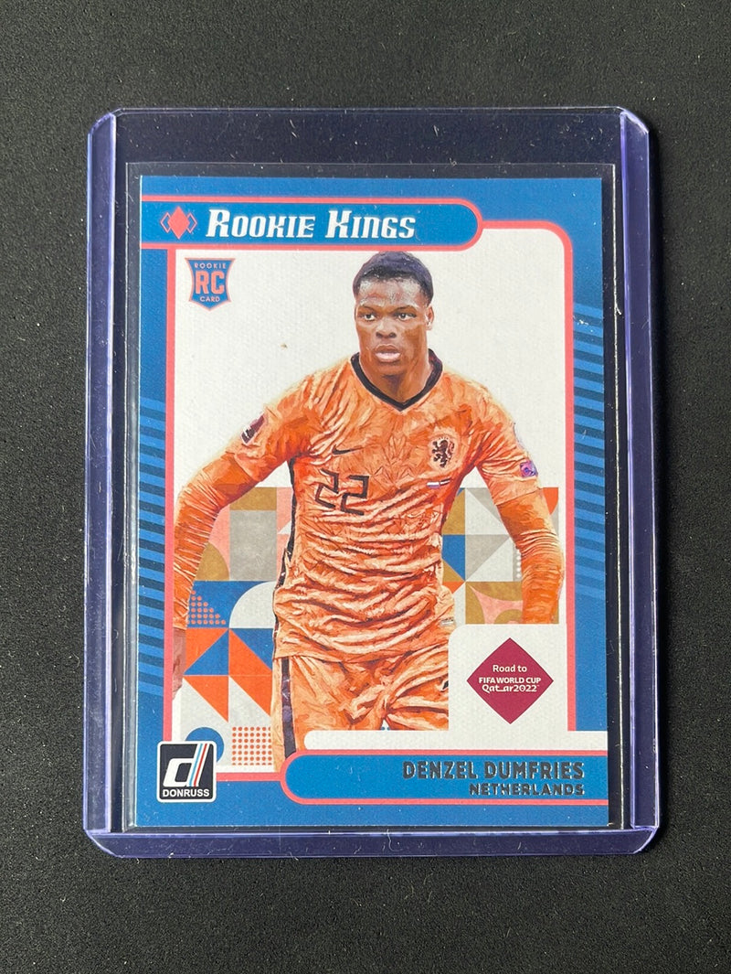 2021-22 Panini Donruss Road To Qatar Denzel Dumfries Rookie Kings