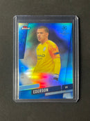 2019-20 Topps Finest UEFA Ederson Blue Refractor 79/150