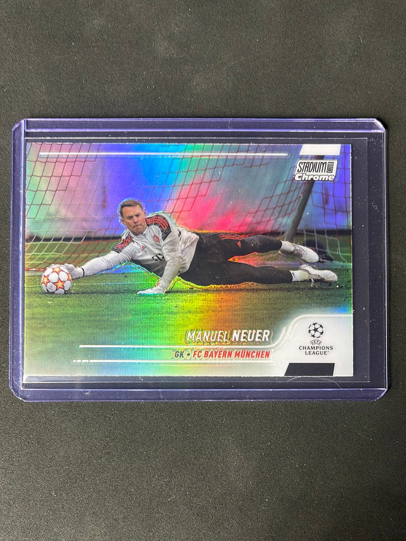 2021-22 Topps Stadium Club Chrome UEFA Champions League Manuel Neuer Refractor