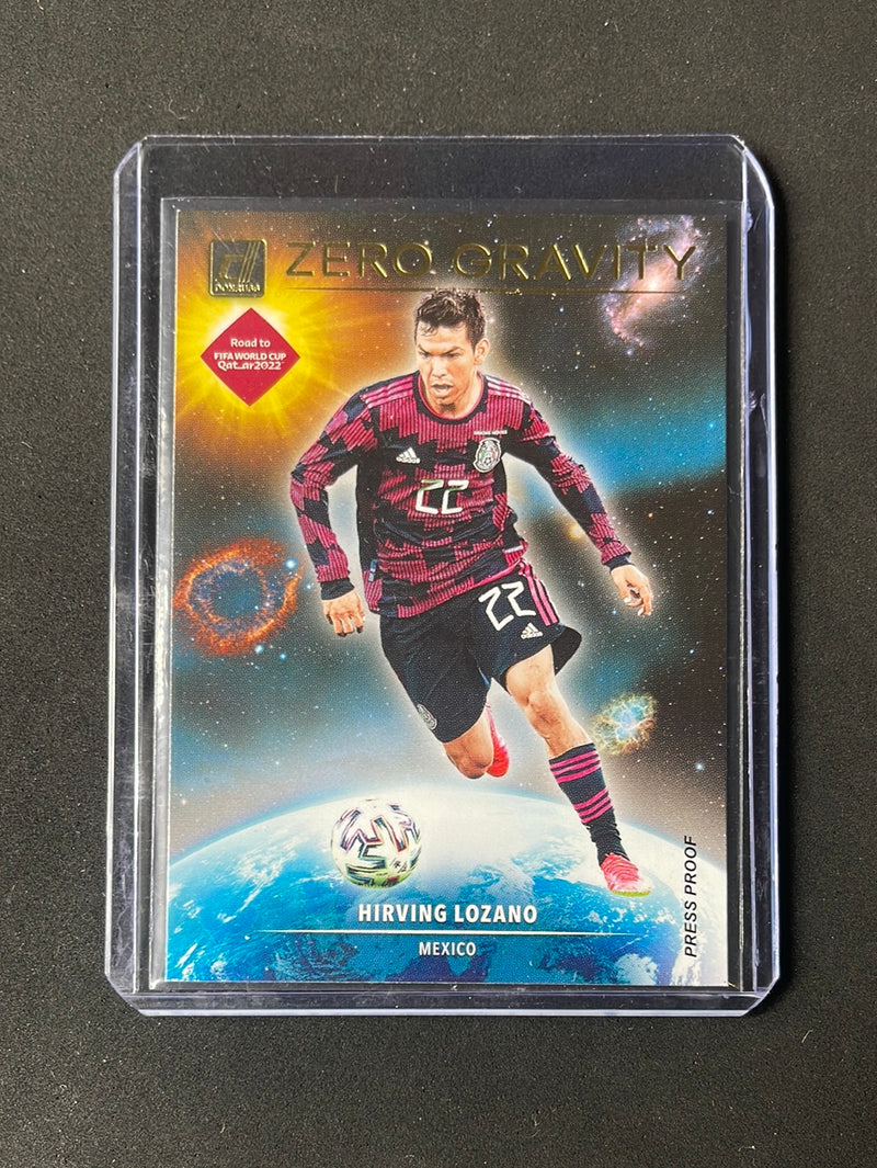 2021-22 Panini Donruss Road To Qatar Hirving Lozano Zero Gravity Press Proof