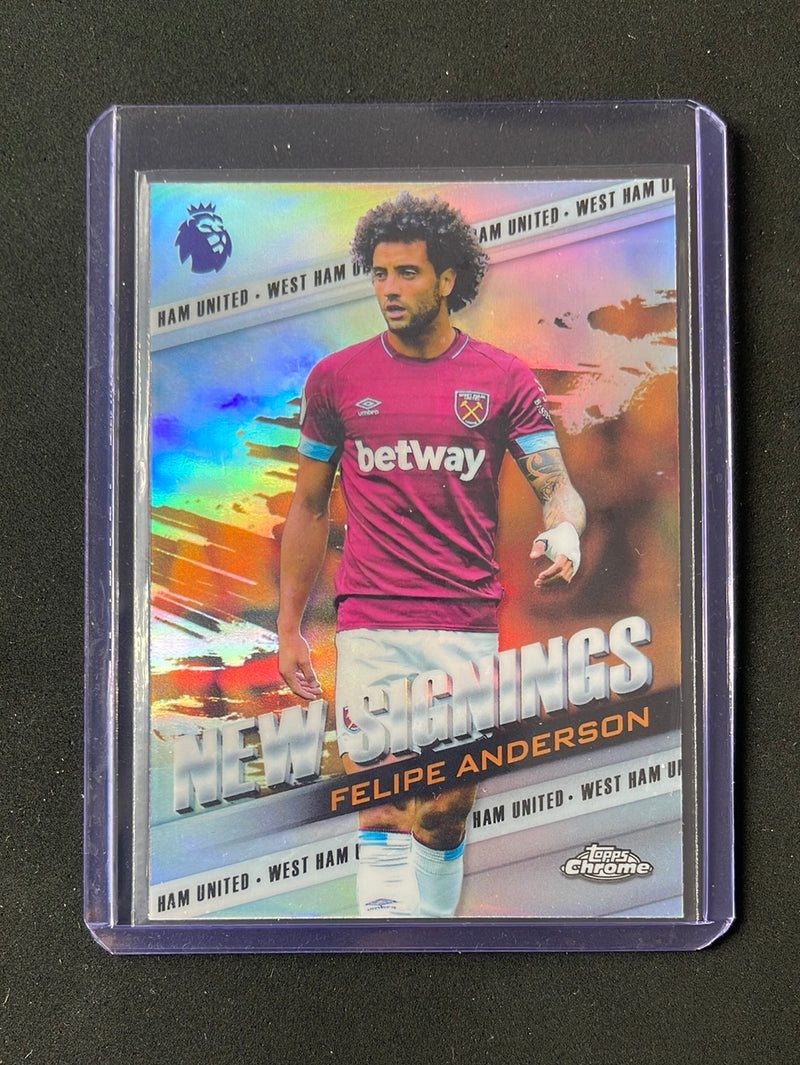 2018-19 Topps Chrome Premier League Felipe Anderson New Signings