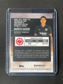 2021-22 Topps Bundesliga Stadium Club Chrome Makoto Hasebe Blue X-Fractor