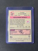 2021-22 Topps UEFA Champions League Benjamin Sesko 1975-76 Topps Footballers