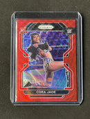 2022 Prizm WWE Cora Jade Ruby Wave Prizm