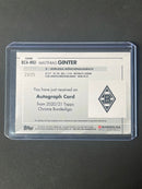 2020-21 Topps Chrome Bundesliga Matthias Ginter Orange Autograph Refractor 23/25