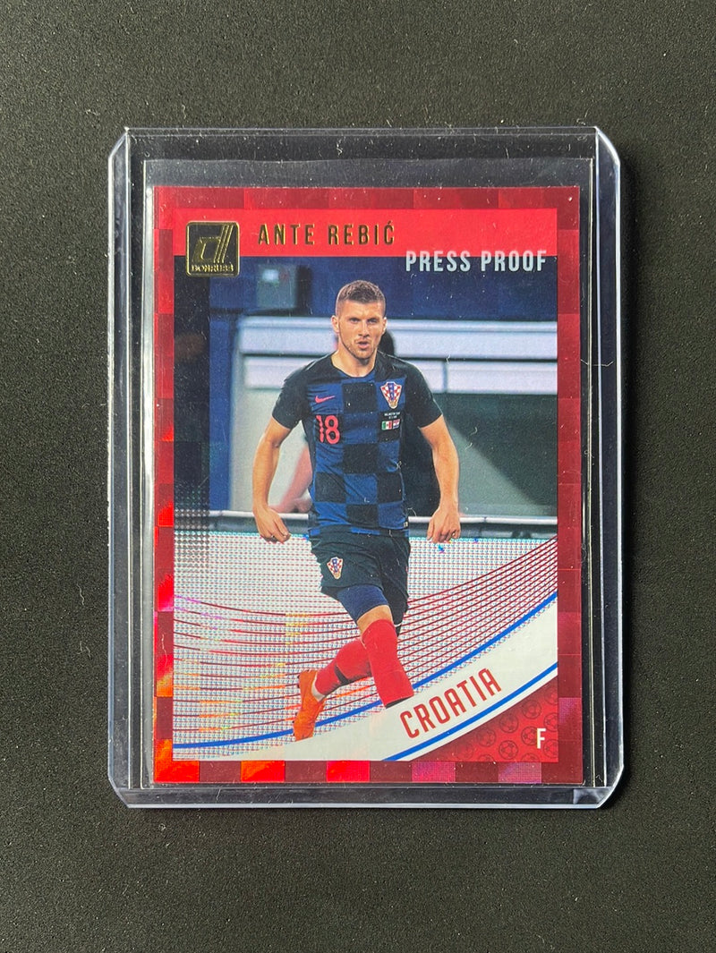 2018-19 Panini Donruss Ante Rebic Press Proof Red