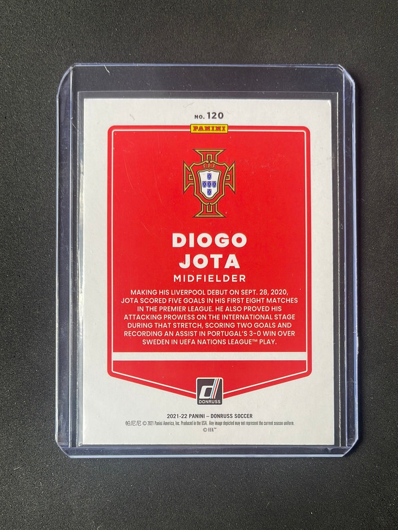 2021-22 Panini Donruss Road To Qatar Diogo Jota Press Proof Gold 140/349