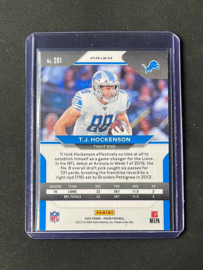 2020 Panini Prizm Football T.J. Hockenson Red/White/Blue Prizm