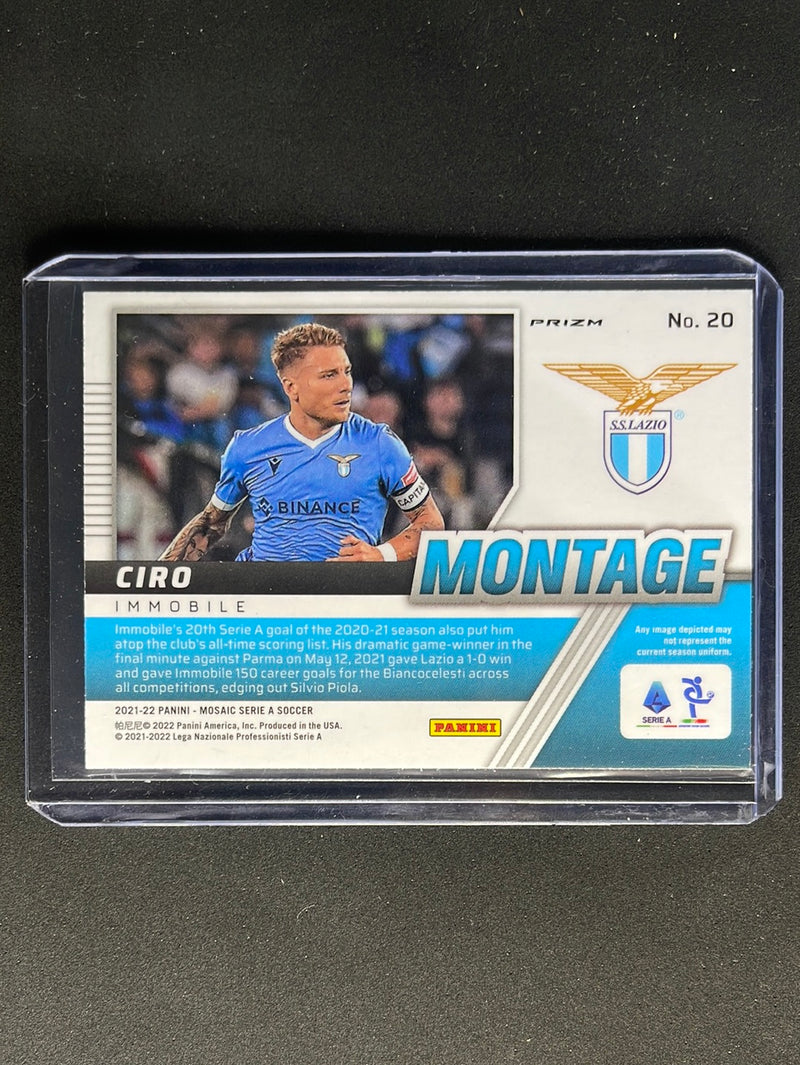 2021-22 Panini Mosaic Serie A Ciro Immobile Montage Mosaic