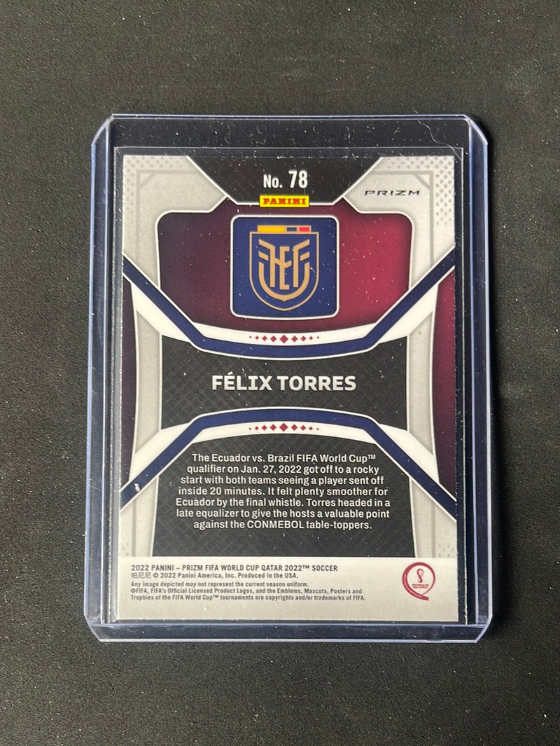 2022 Panini Prizm FIFA World Cup Qatar Felix Torres Hyper Prizm