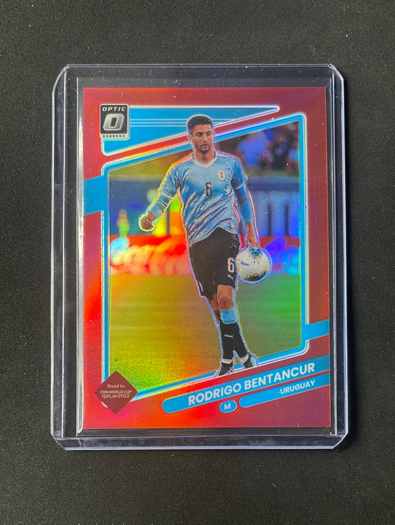 2021-22 Panini Donruss Road To Qatar Rodrigo Bentancur Optic Red 127/149