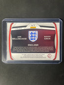 2022 Panini Prizm FIFA World Cup Qatar Jude Bellingham/Bukayo Saka Connections Silver Prizm