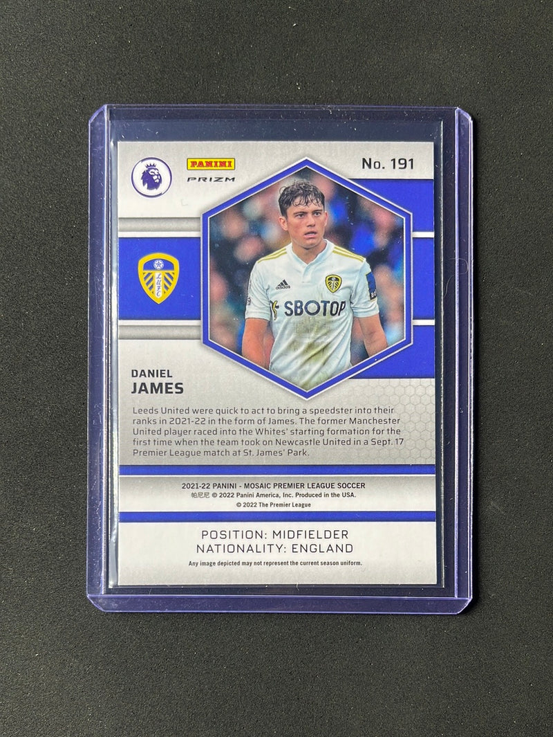 2021-22 Panini Mosaic EPL Daniel James Silver