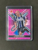 2021-22 Topps Finest Bundesliga Florian Kruger Pink Wave Refractor 62/300