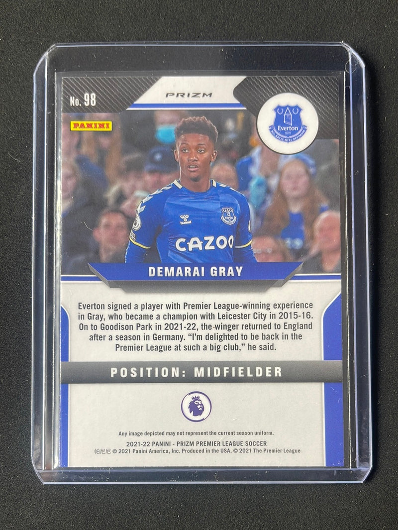 2021-22 Prizm Premier League Demarai Gray Blue/Yellow/Green Choice Prizm