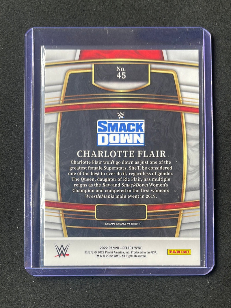 2022 Panini Select WWE Charlotte Clair Concourse