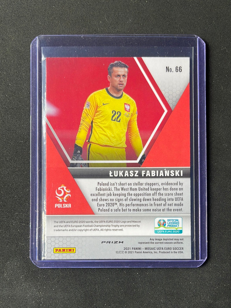 2020-21 Panini Mosaic Euro Lukasz Fabianski Mosaic