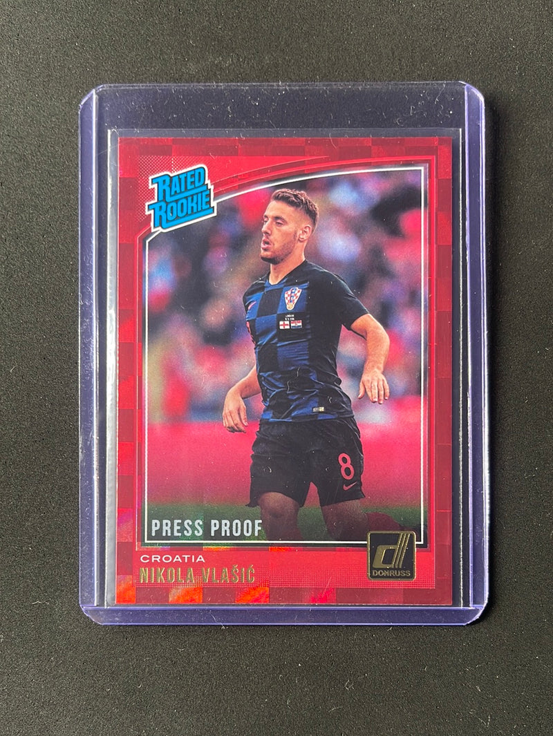 2018-19 Panini Donruss Nikola Vlasic Press Proof Red