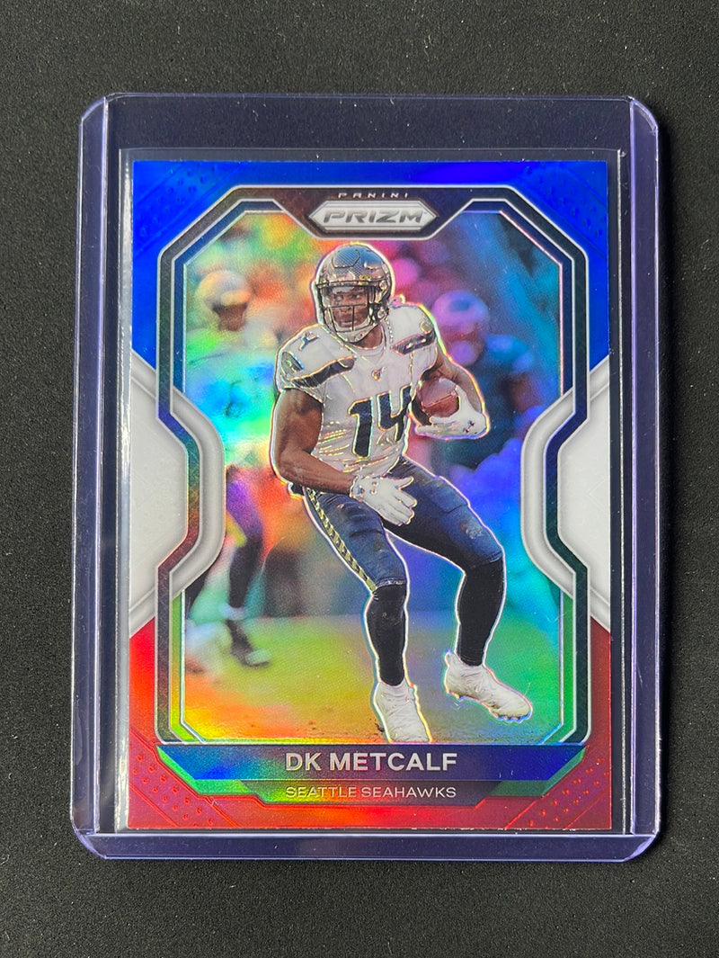 2020 Panini Prizm Football DK Metcalf Red/White/Blue Prizm