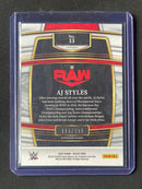 2022 Panini Select WWE AJ Styles Concourse Light Blue Prizm 114/299