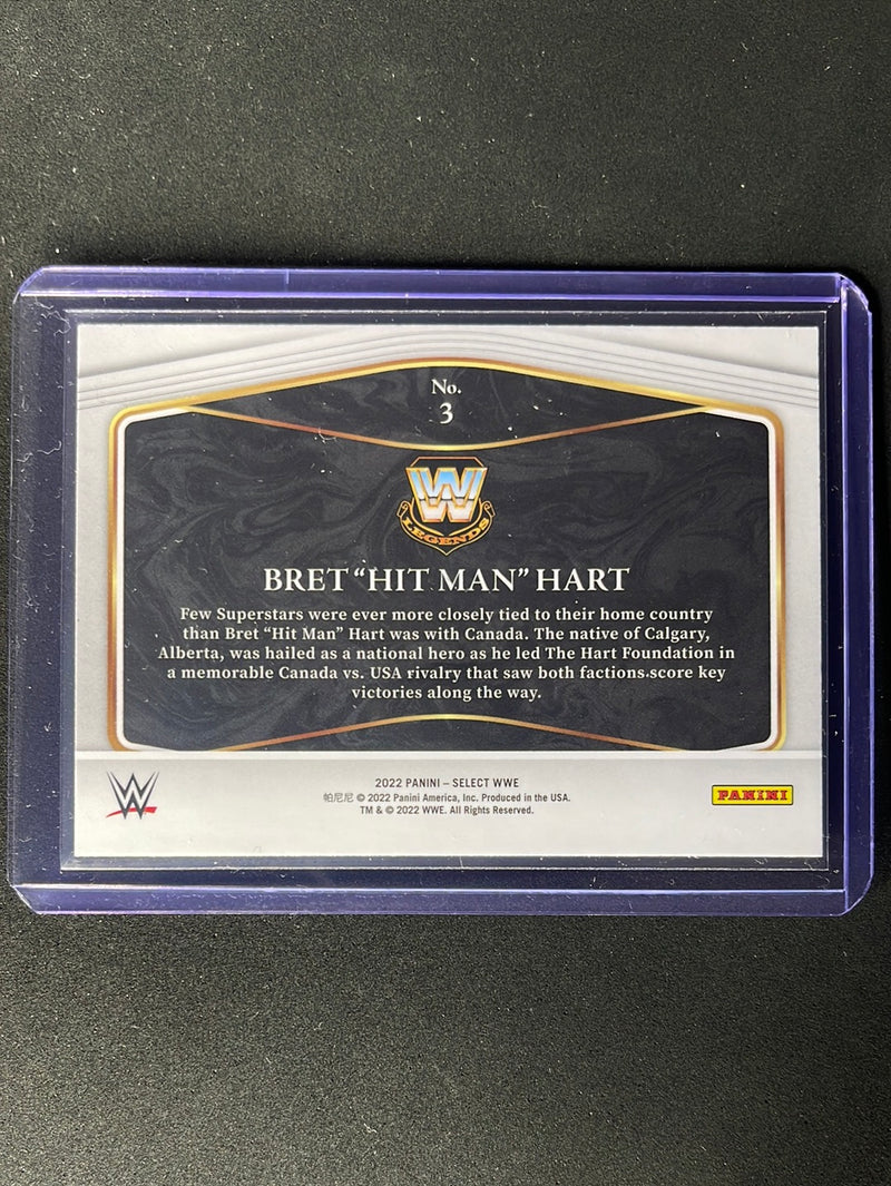 2022 Panini Select WWE Bret "HIT MAN" Hart Global Icons