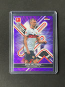 2021-22 Topps Finest Bundesliga Sasa kalajdzic Purple Wave Refractor 222/250