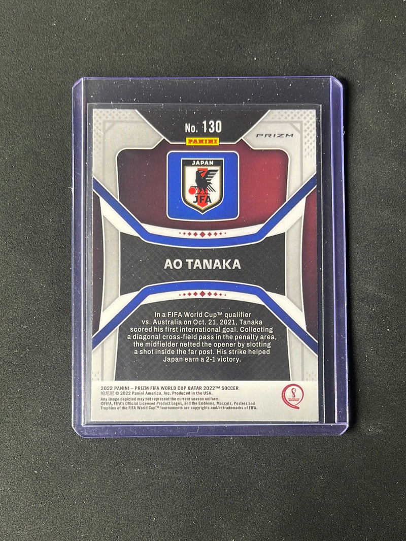 2022 Panini Prizm FIFA World Cup Qatar Ao Tanaka Silver Prizm