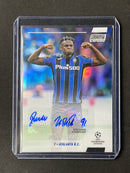 2021-22 Topps Stadium Club Chrome UEFA Champions League Duvan Zapata Chrome Autographs