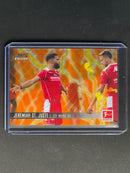 2021-22 Topps Bundesliga Stadium Club Chrome Jeremiah St. Juste Orange/Yellow Wave Electric Charge
