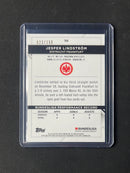 2021-22 Topps Finest Bundesliga Jesper Lindstrom Yellow Wave Refractor 23/350