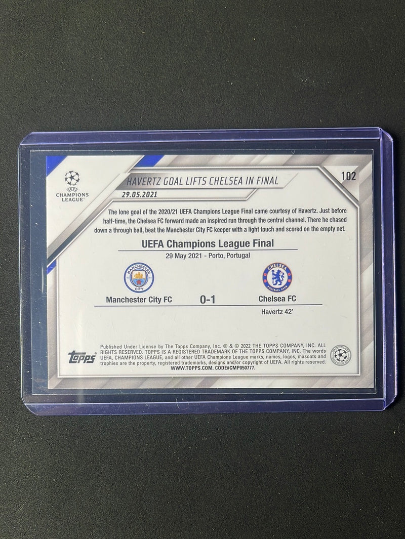 2021-22 Topps UEFA Champions League Chelsea 2020/21 Title Winners Starball