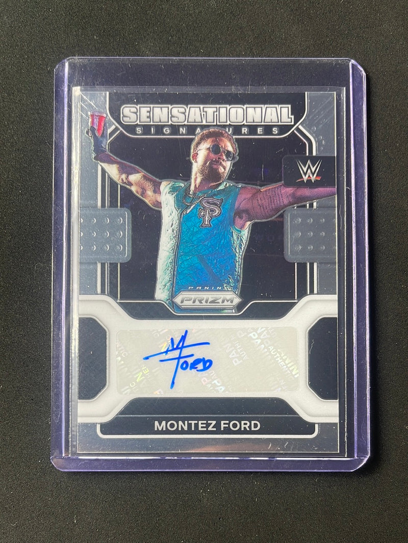 2022 Prizm WWE Montez Ford Sensational Signatures