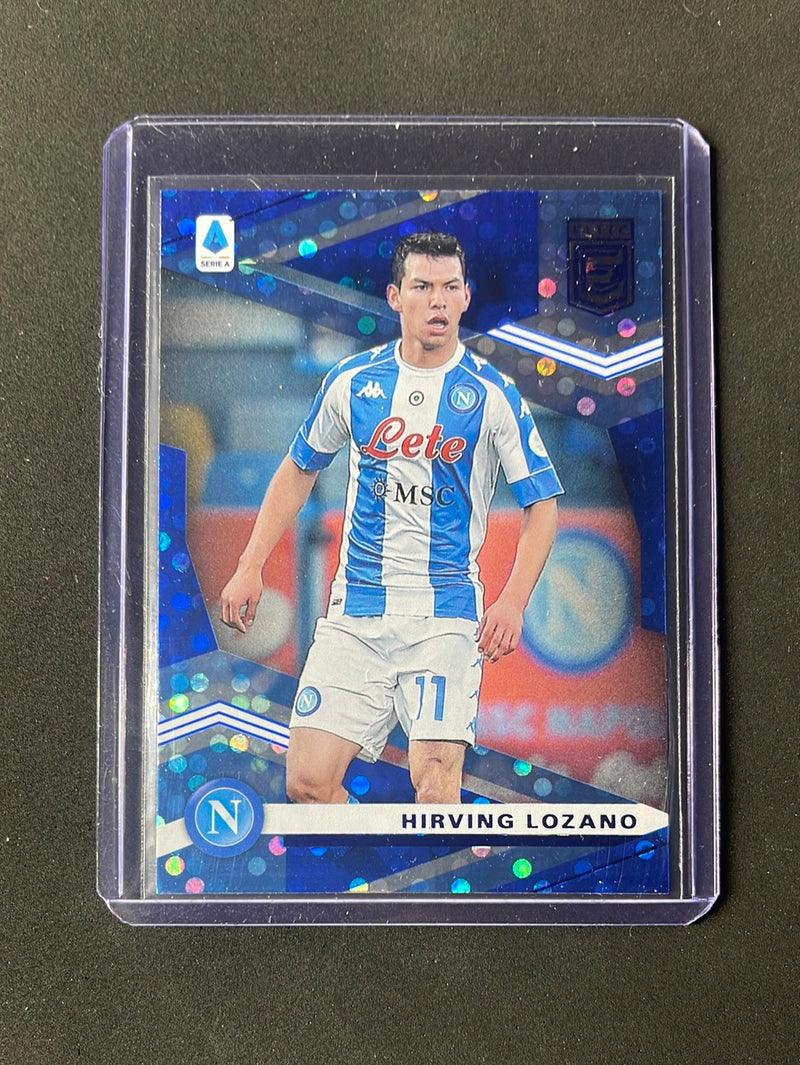 2020-21 Panini Chronicles Hirving Lozano Elite Serie A Blue Circles