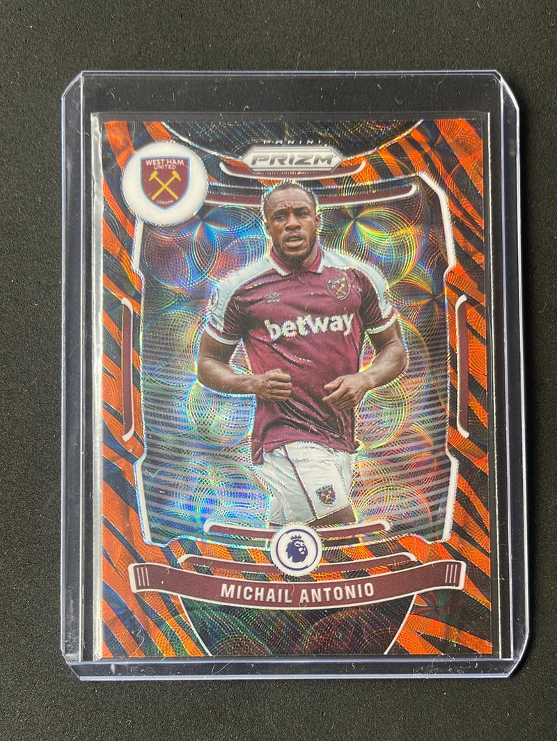 2021-22 Prizm Premier League Michail Antonio Tiger Stripe Prizm