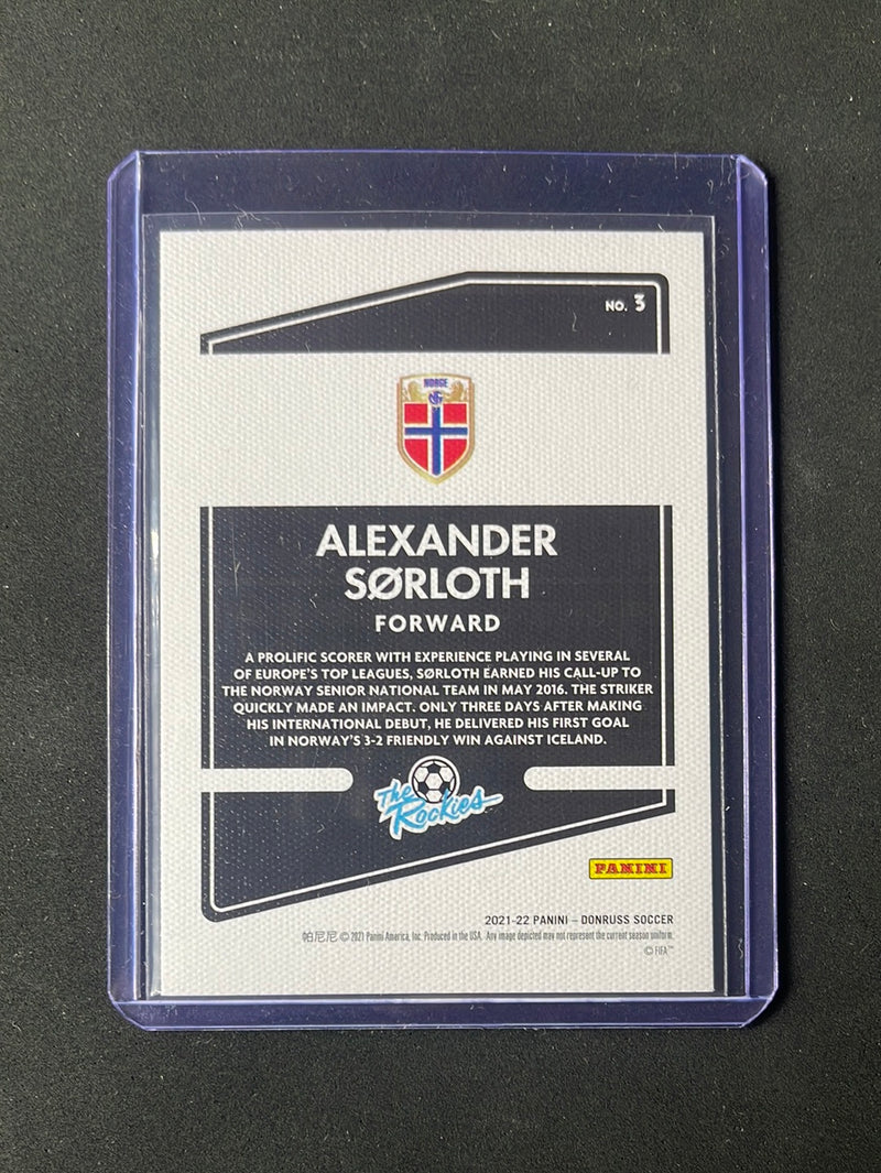 2021-22 Panini Donruss Road To Qatar Alexander Sorloth The Rookies