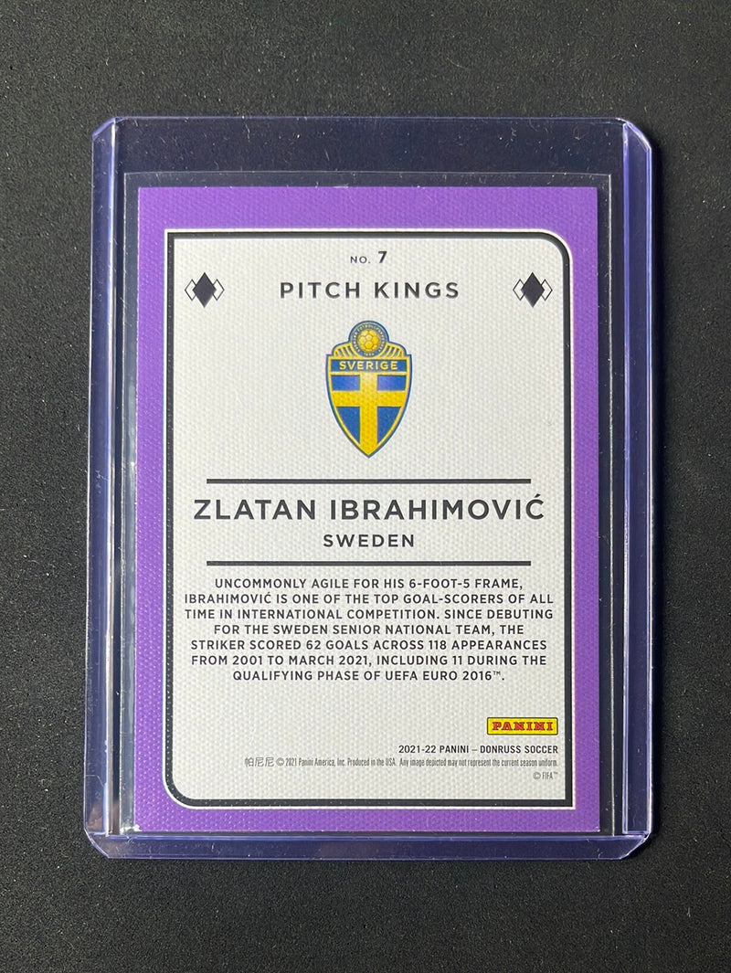 2021-22 Panini Donruss Road To Qatar Zlatan Ibrahimovic Pitch Kings