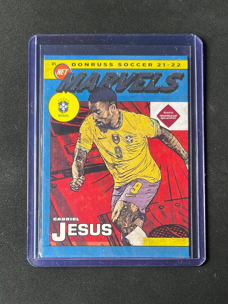 2021-22 Panini Donruss Road To Qatar Gabriel Jesus Net Marvels