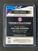 2021-22 Finest UEFA Champions League Joshua Kimmich Neon Green Autograph 67/99