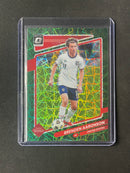 2021-22 Panini Donruss Road To Qatar Brenden Aaronson Green Velocity