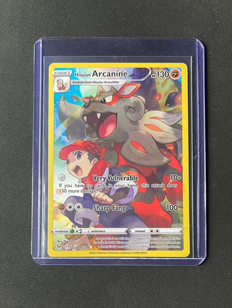 Pokemon TCG Lost Origin Trainer Gallery Hisuian Arcanine TG08/TG30