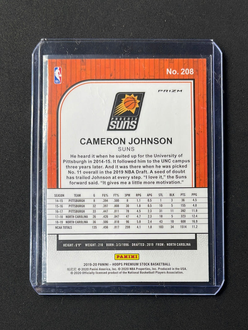 2019-20 Hoops Premium Cameron Johnson Silver