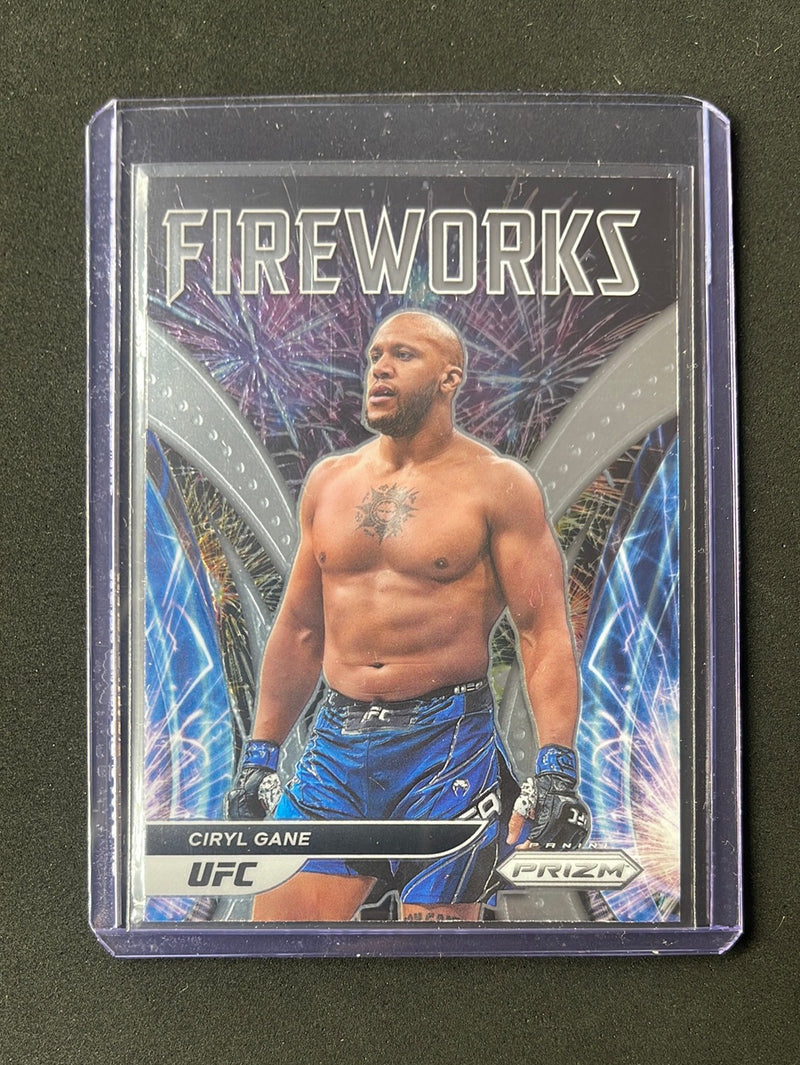 2022 Panini Prizm UFC Ciryl Gane Fireworks