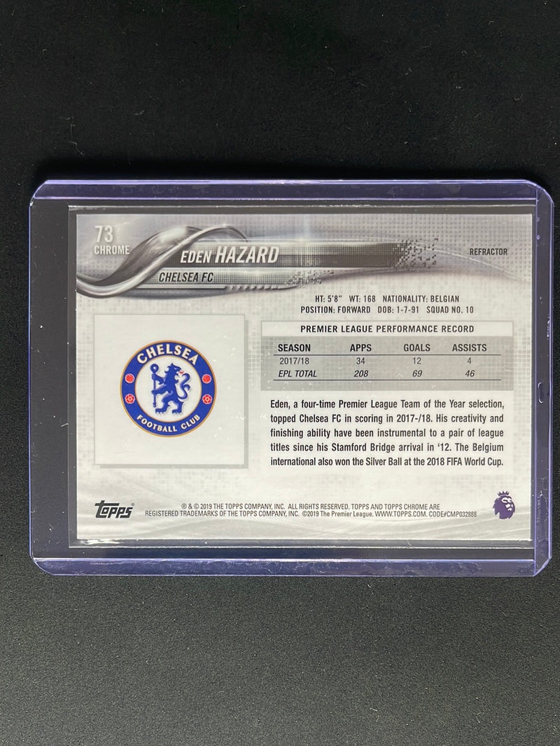 2018-19 Topps Chrome Premier League Eden Hazard Refractor