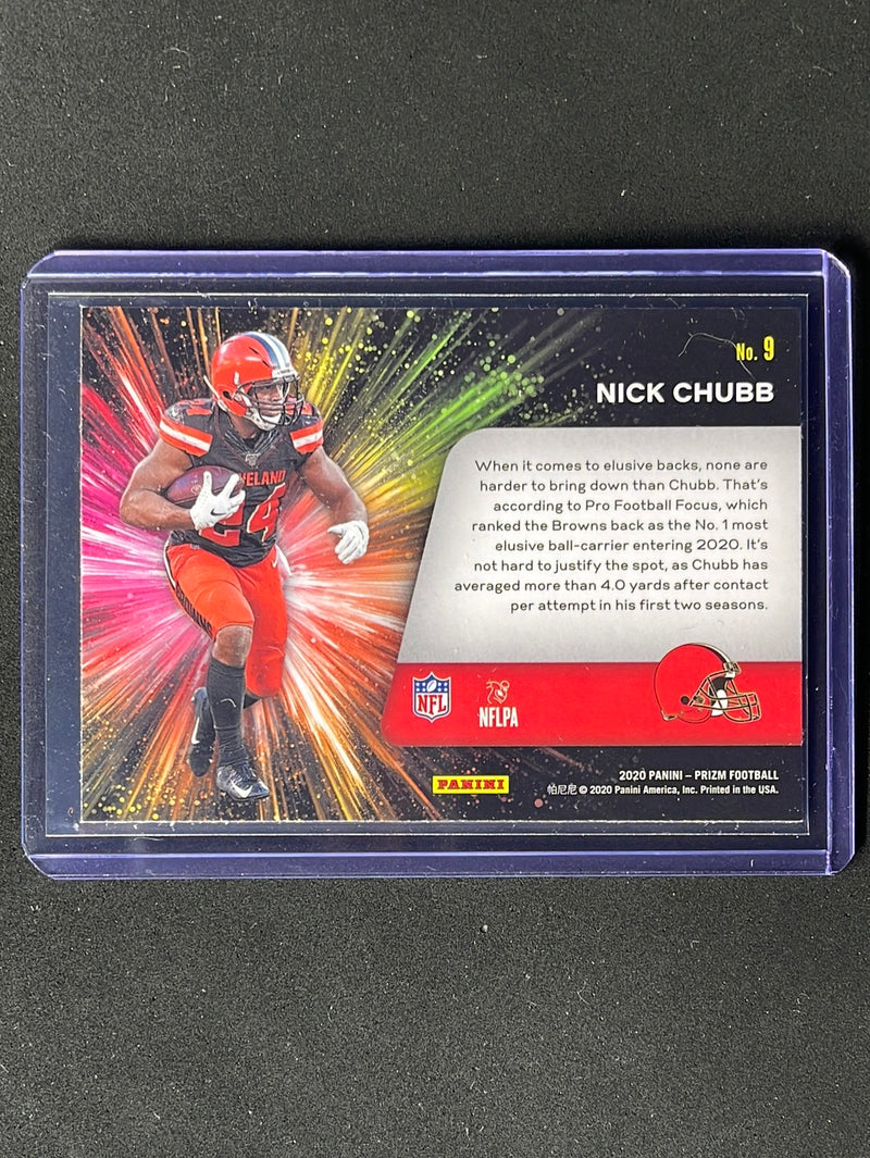 2020 Panini Prizm Football Nick Chubb Fireworks