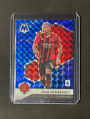 2021-22 Panini Mosaic Serie A Theo Hernandez Blue Mosaic 53/99