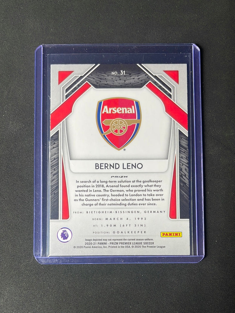 2020-21 Panini Prizm Premier League Bernd Leno Silver Prizm