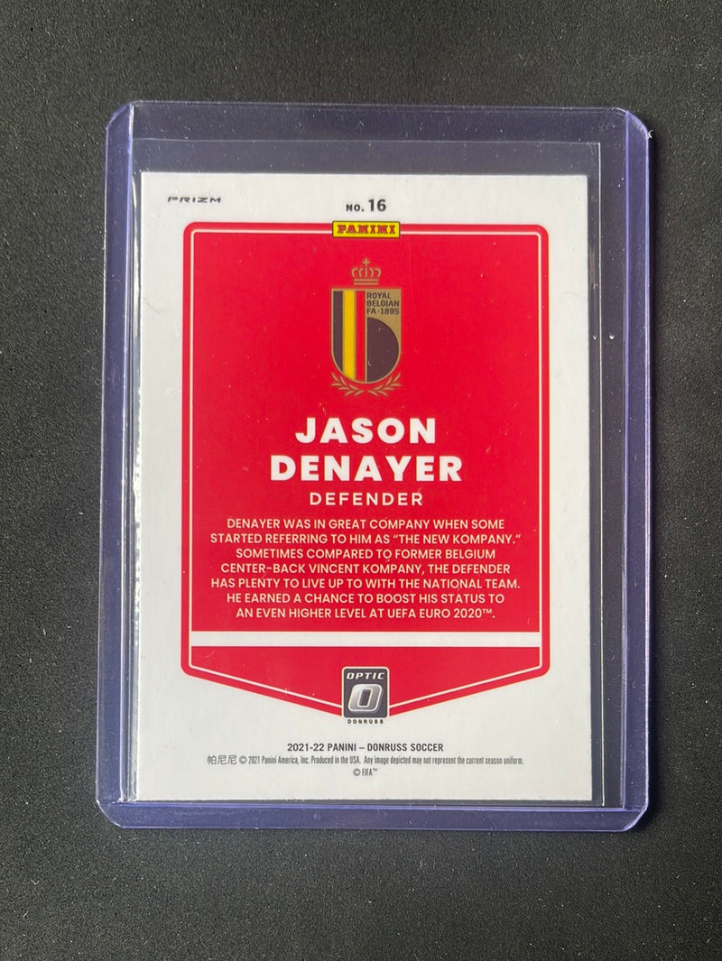 2021-22 Panini Donruss Road To Qatar Jason Denayer Optic Silver