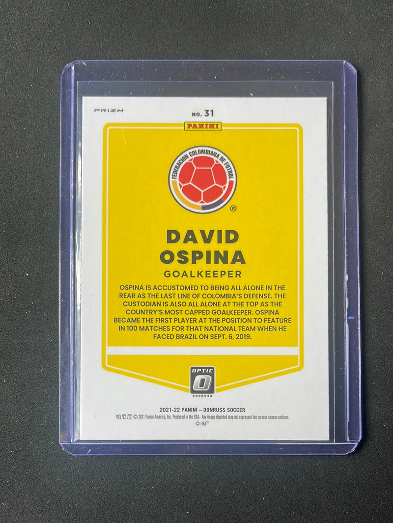 2021-22 Panini Donruss Road To Qatar David Ospina Optic Silver